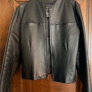 Vintage Black Leather Women's Jacket